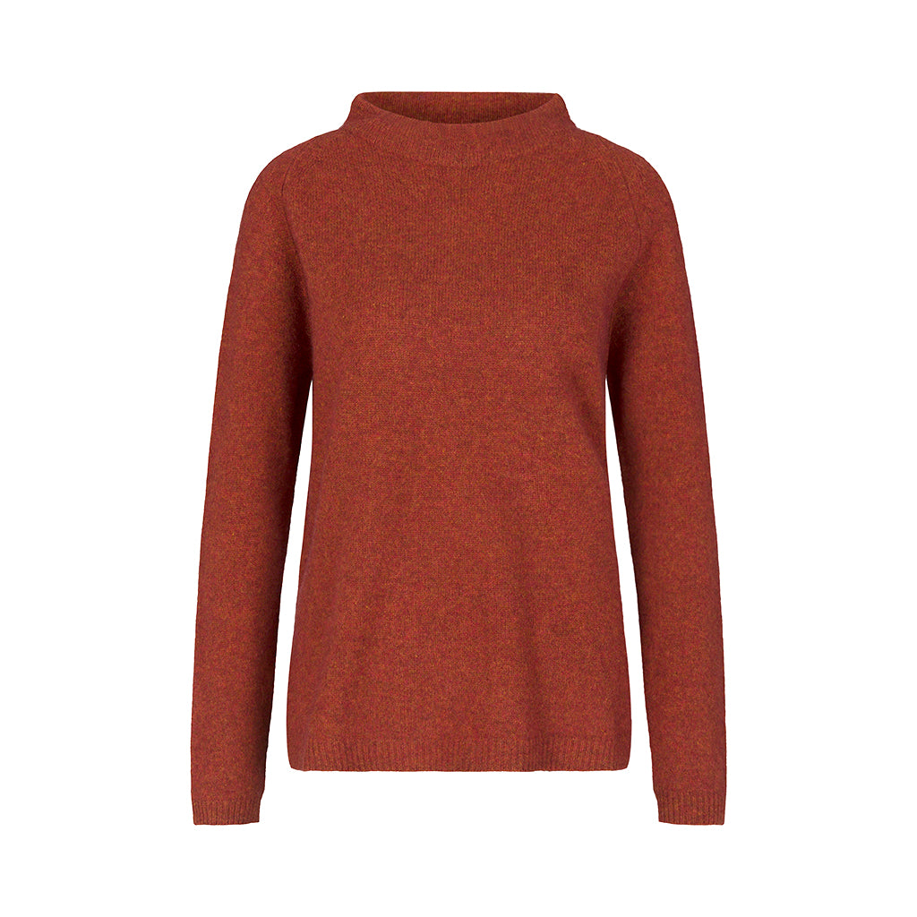 Mansted Zorel Funnel Sweater - Rust