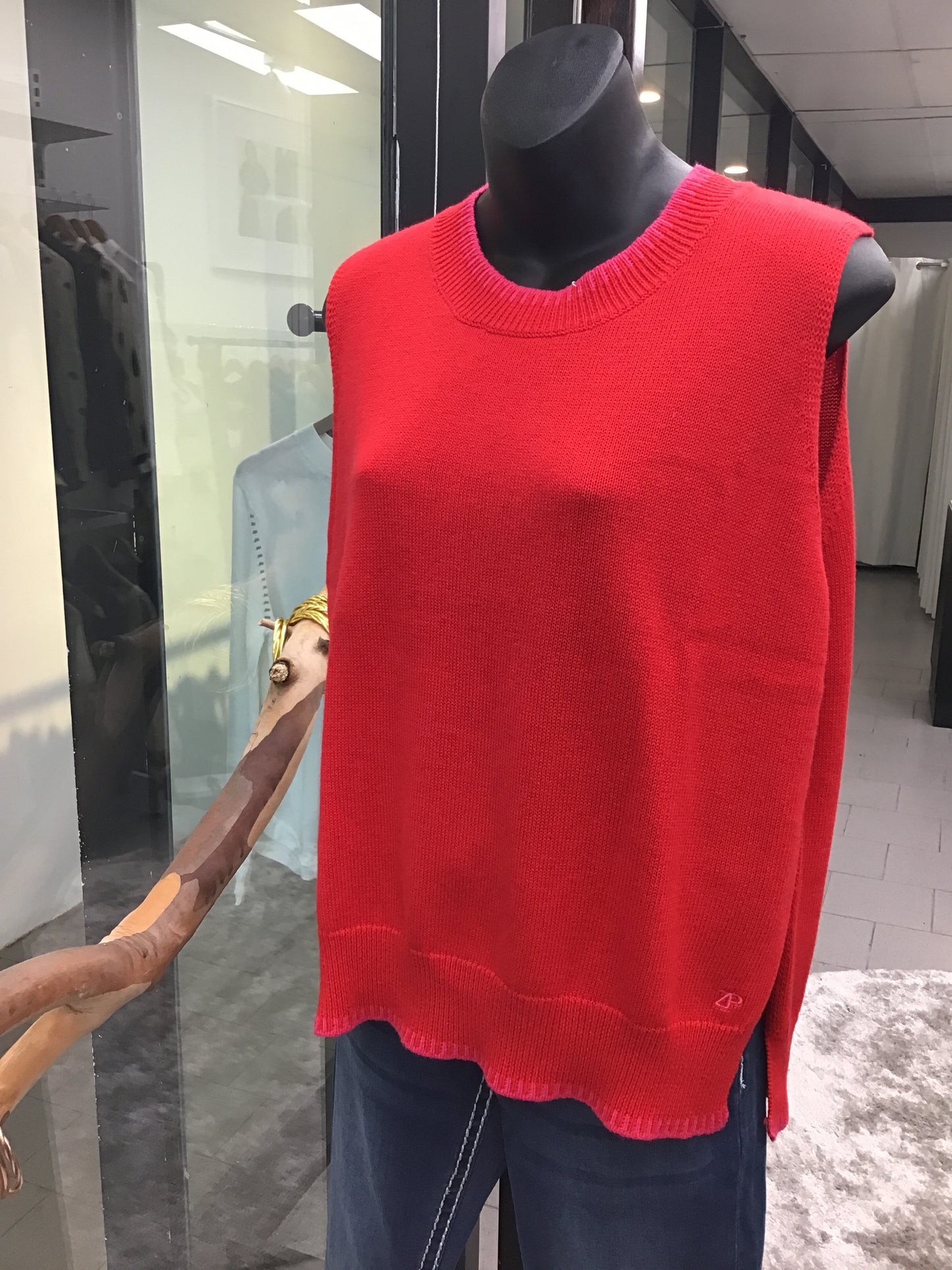 Zaket & Plover Essential Two Tone Vest Rouge ZP7156