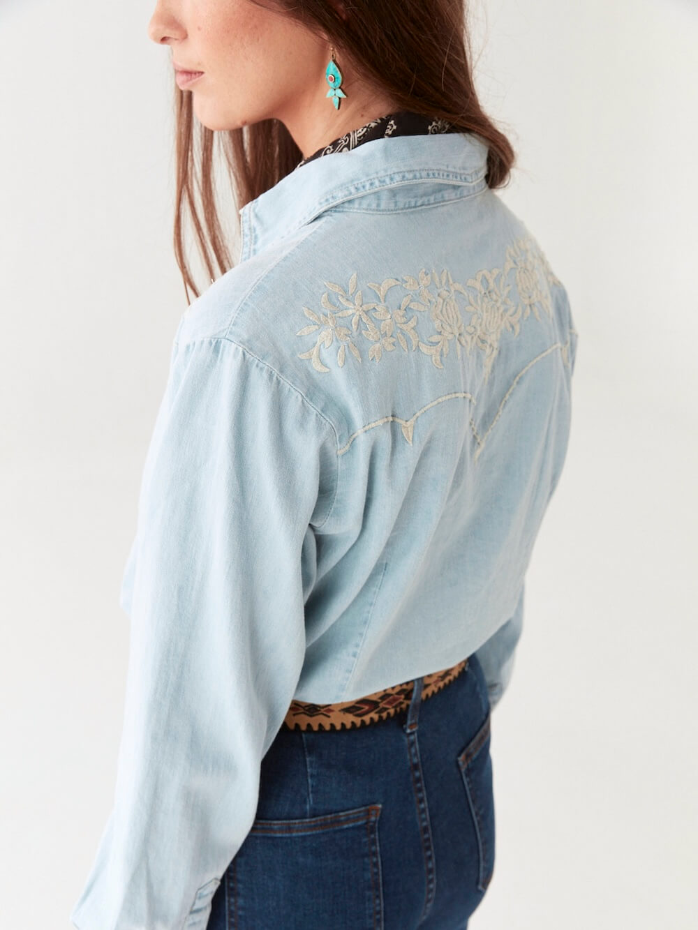 Maison Hotel - Austin Blouse - Mustang Blue