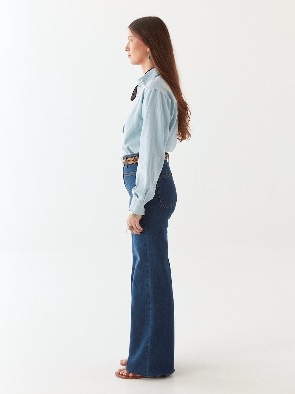 Maison Hotel - Austin Blouse - Mustang Blue