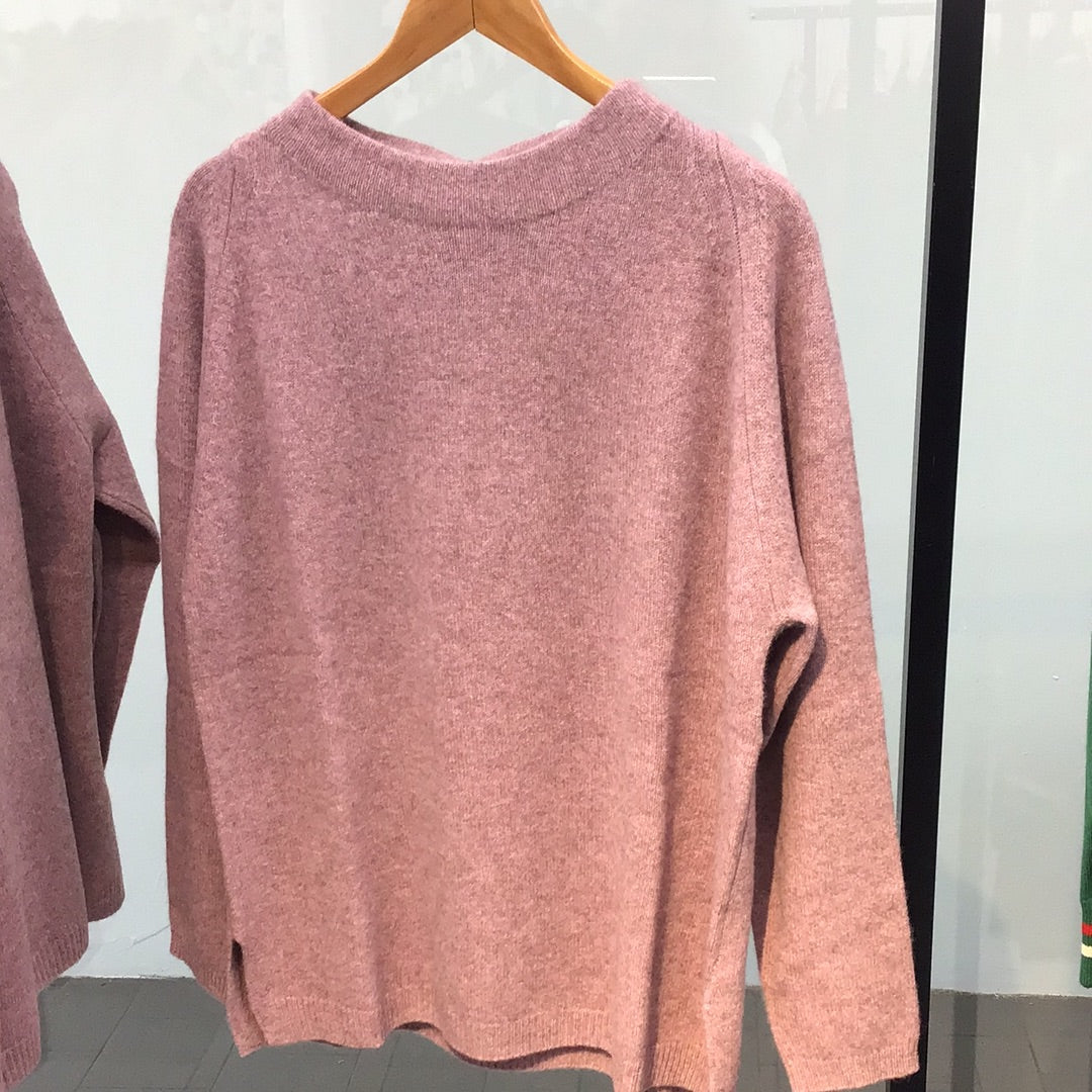Mansted Zorel Funnel Sweater - Rose