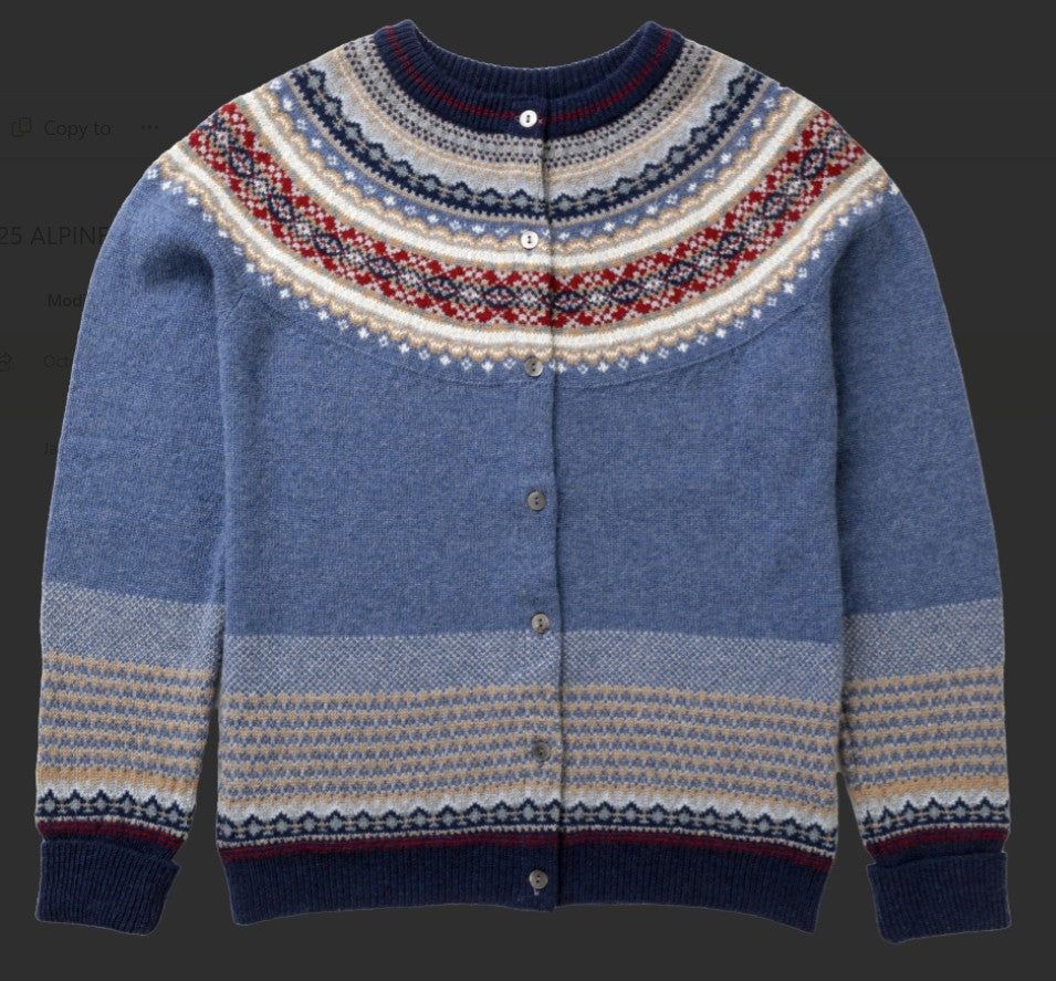 Eribe Alpine Cardigan Blue Morning C3735
