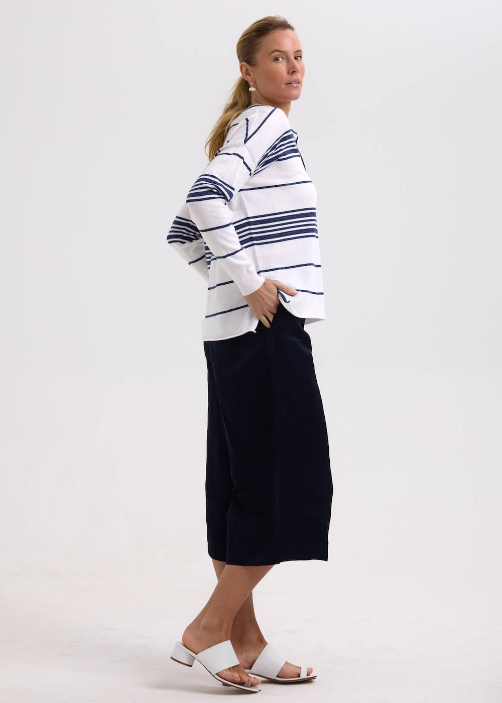 Zaket & Plover - Beach Bum Jumper - White ZP7702