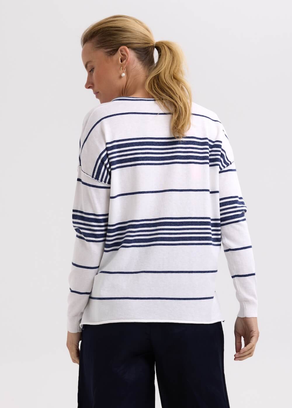 Zaket & Plover - Beach Bum Jumper - White ZP7702