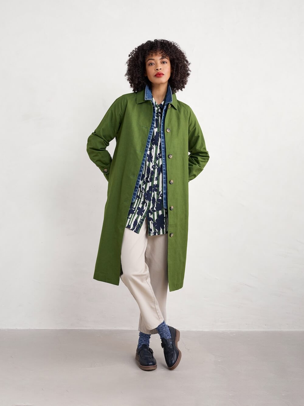 Seasalt - Bocastle Mac - Forest Green