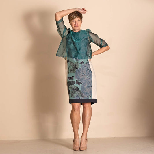 Megan Salmon - Butterfly Panel Shift Dress