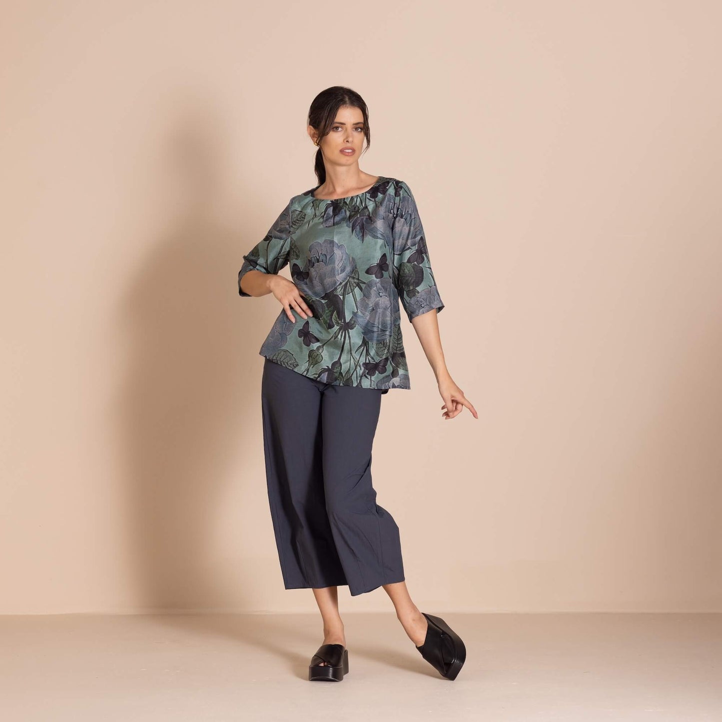 Megan Salmon - Butterfly Tee Top