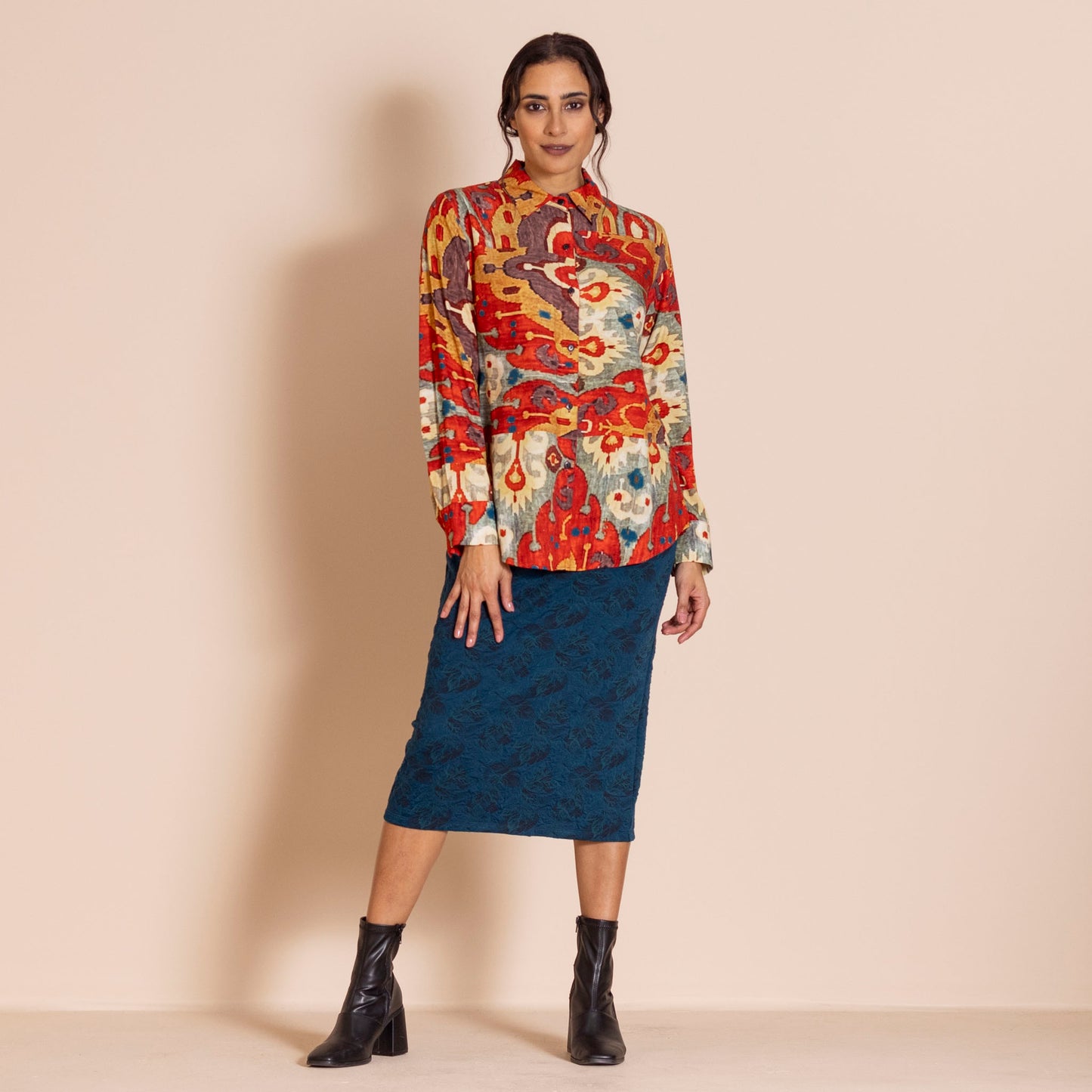 Megan Salmon Carpet Liberty Shirt
