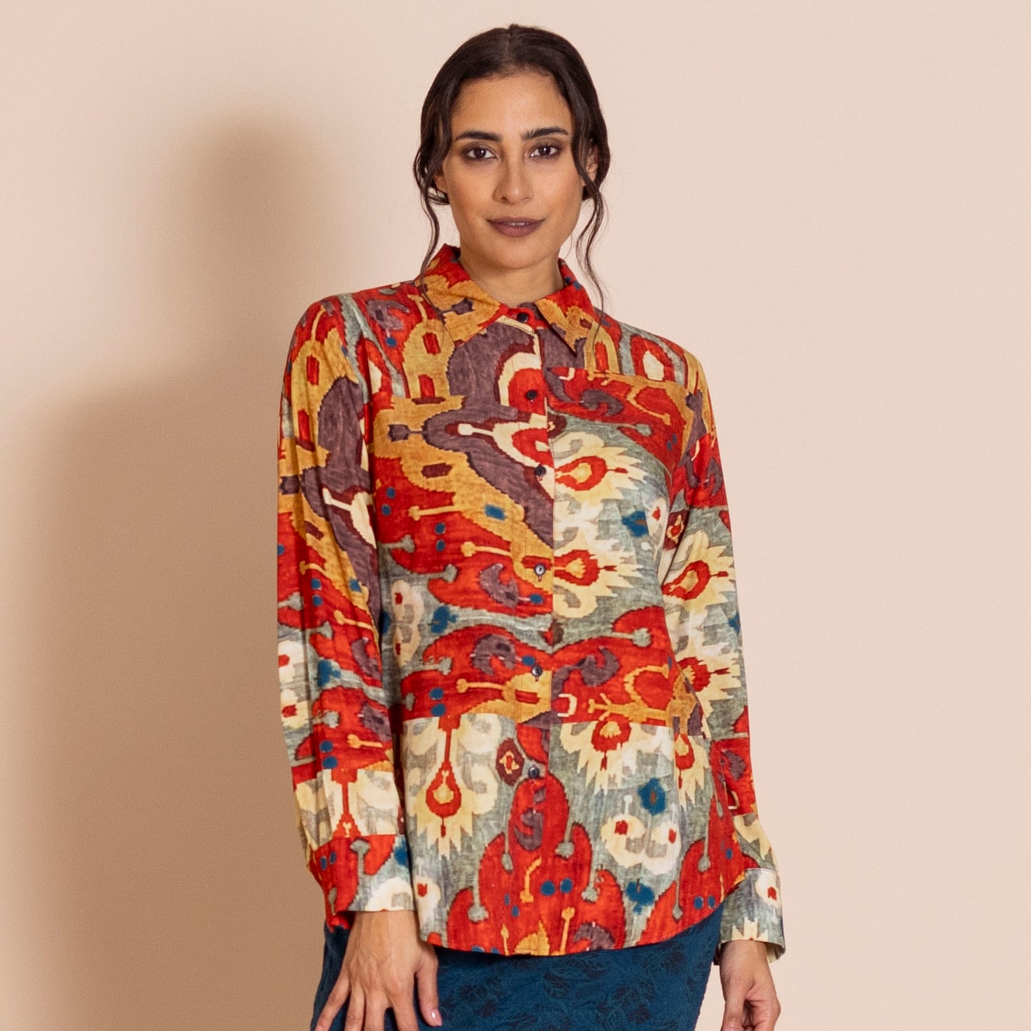 Megan Salmon Carpet Liberty Shirt