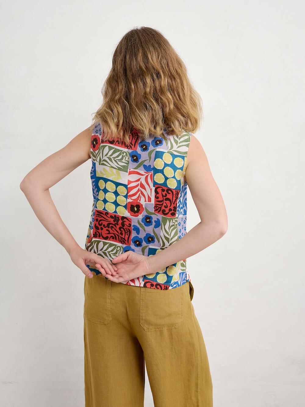 Seasalt - Colour Study Top - Headland Patchwork Mix