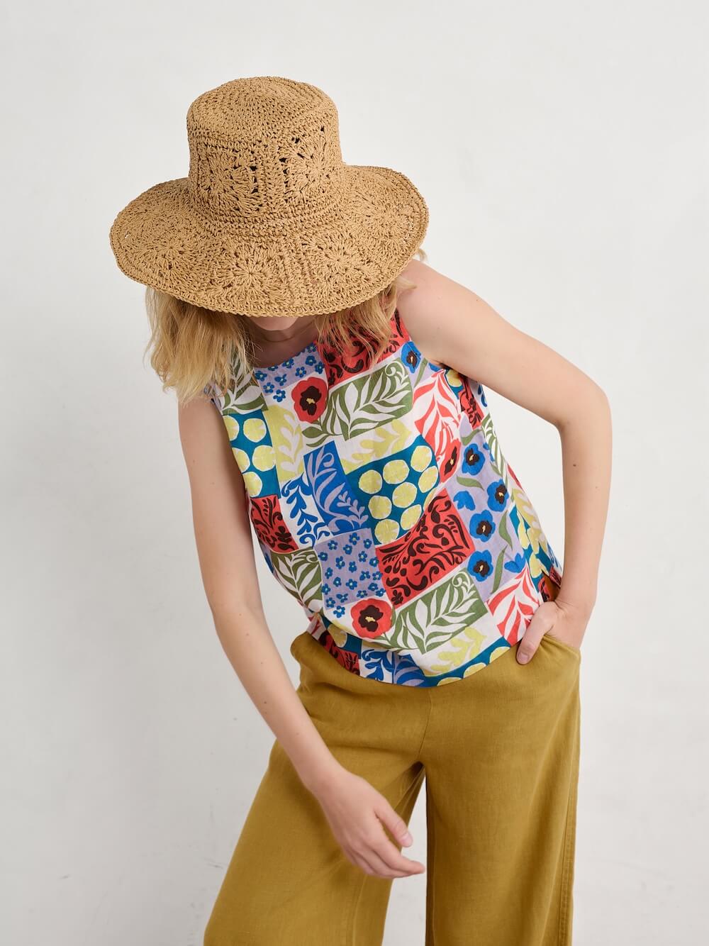 Seasalt - Colour Study Top - Headland Patchwork Mix