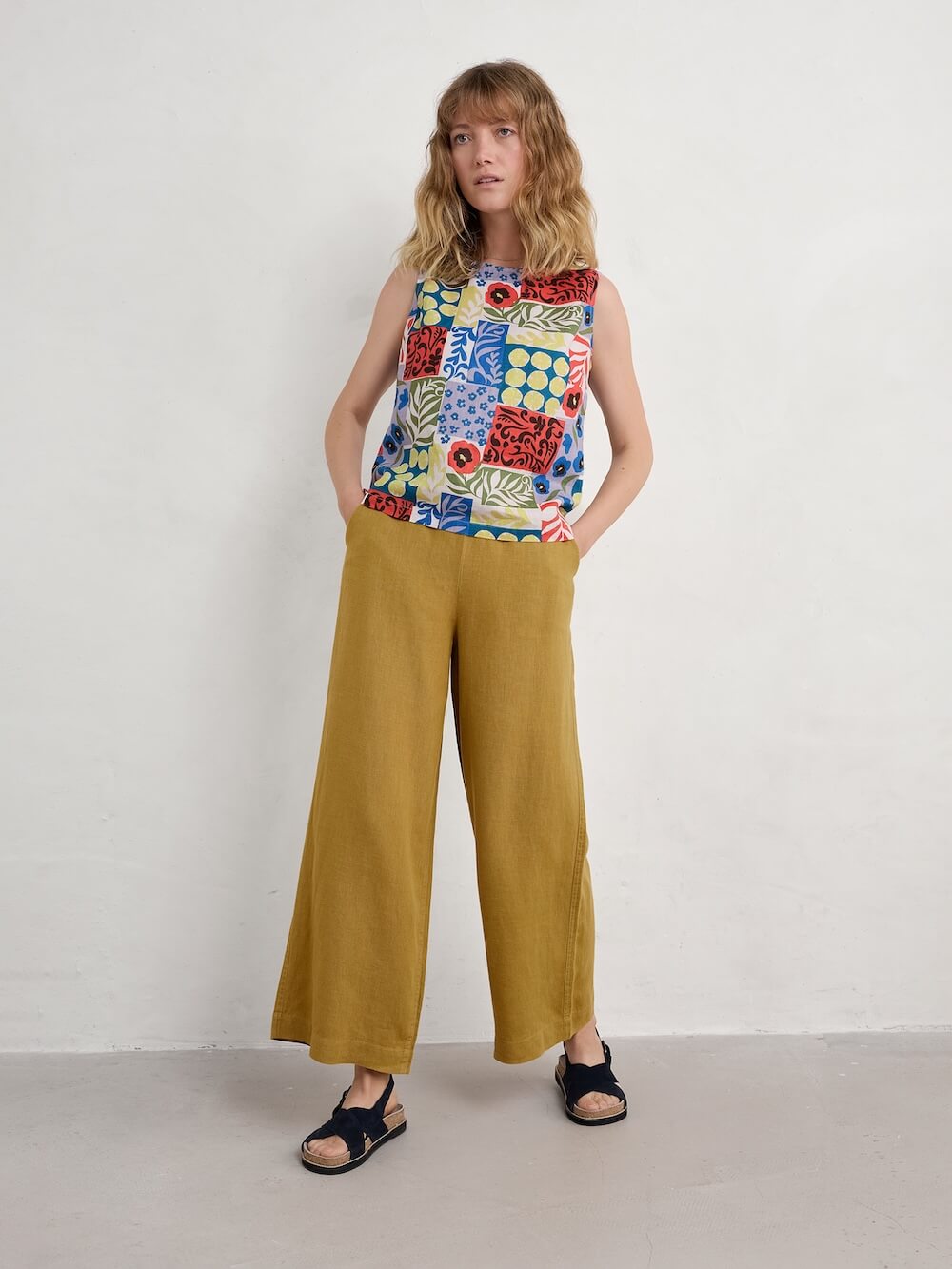 Seasalt - Colour Study Top - Headland Patchwork Mix
