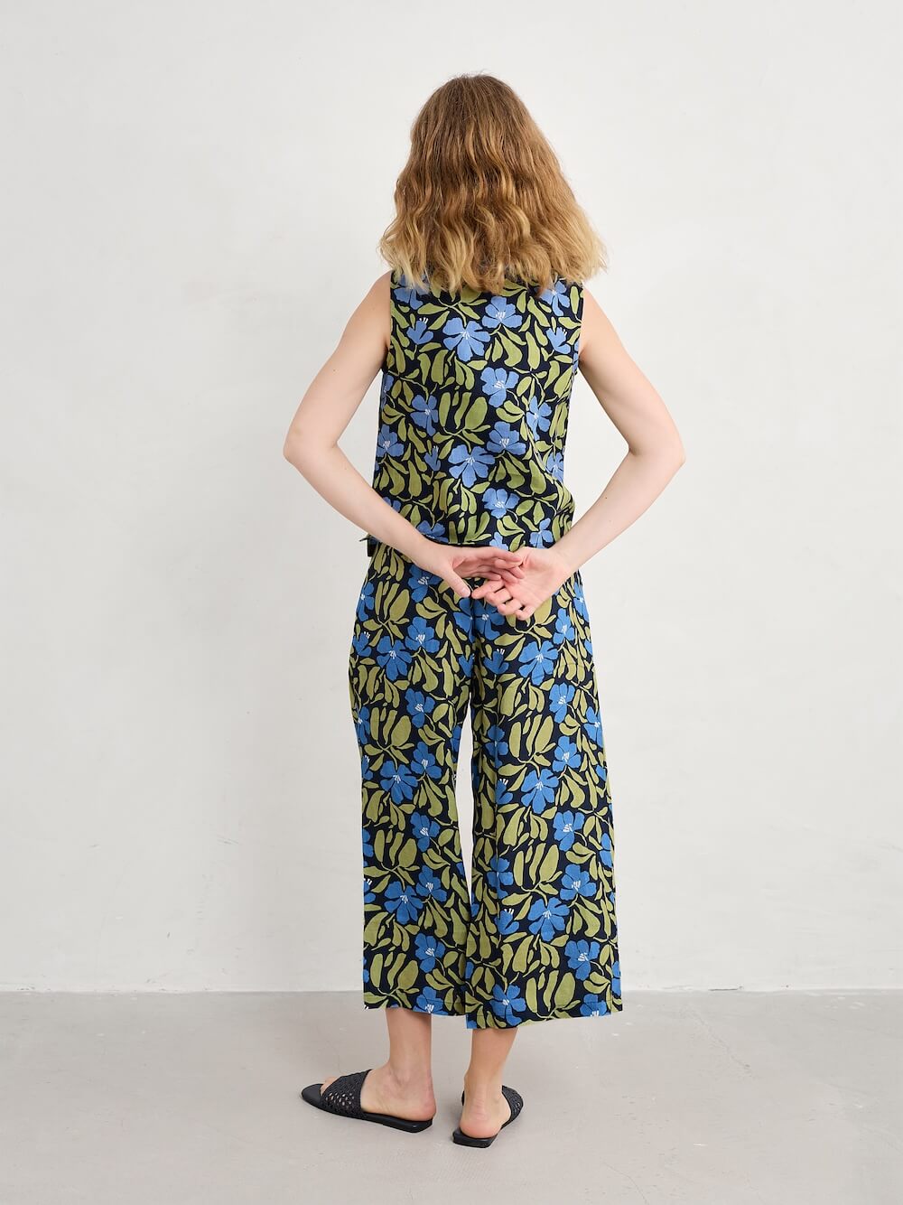 Seasalt - Colour Study Top - Leafy Floral Maritime