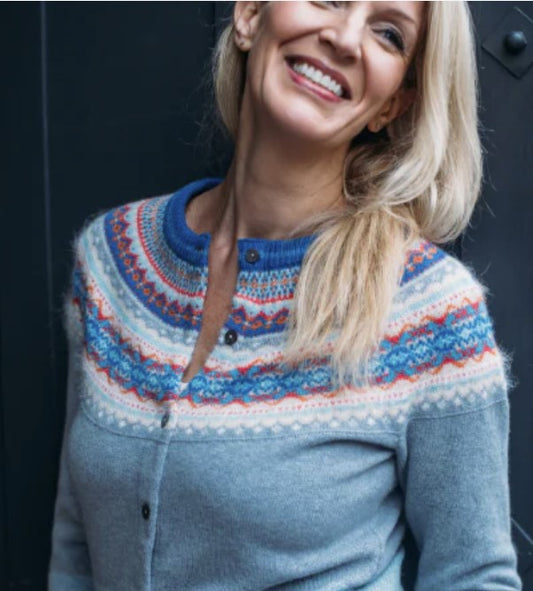 Eribe Alphine Short Cardigan Cornflower