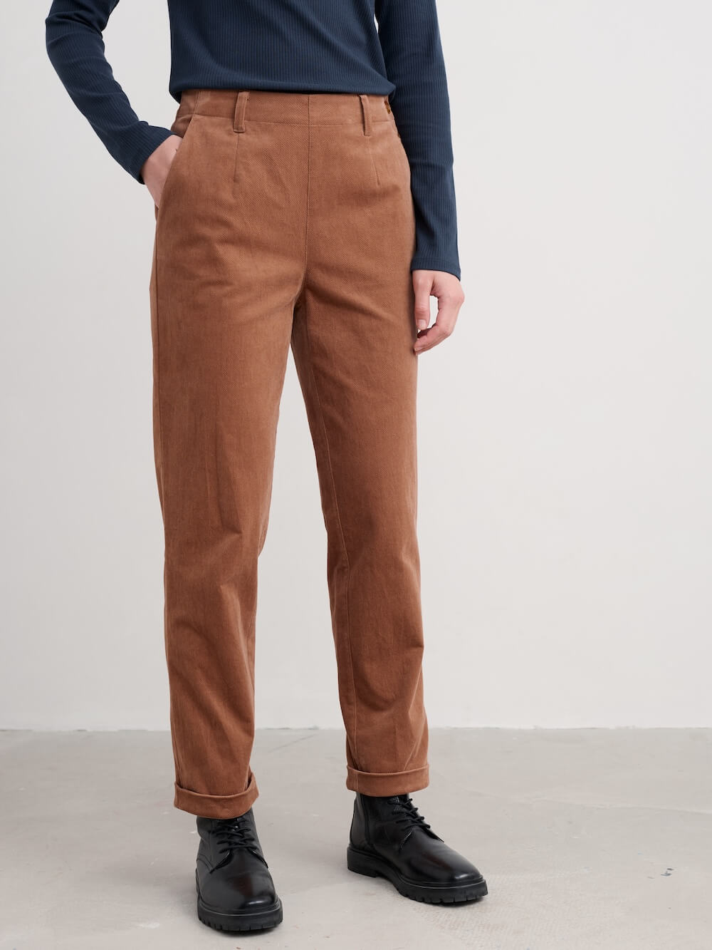 Seasalt - Crackington Trousers - Dark Flax