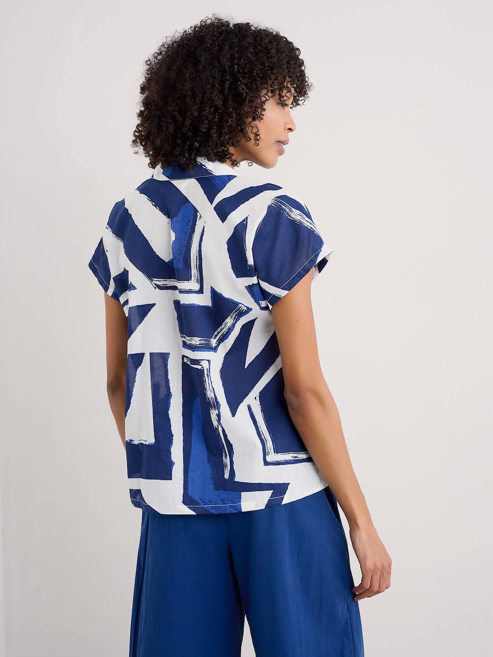 Seasalt - Deep Lane Shirt - Harbour Sails Chalk