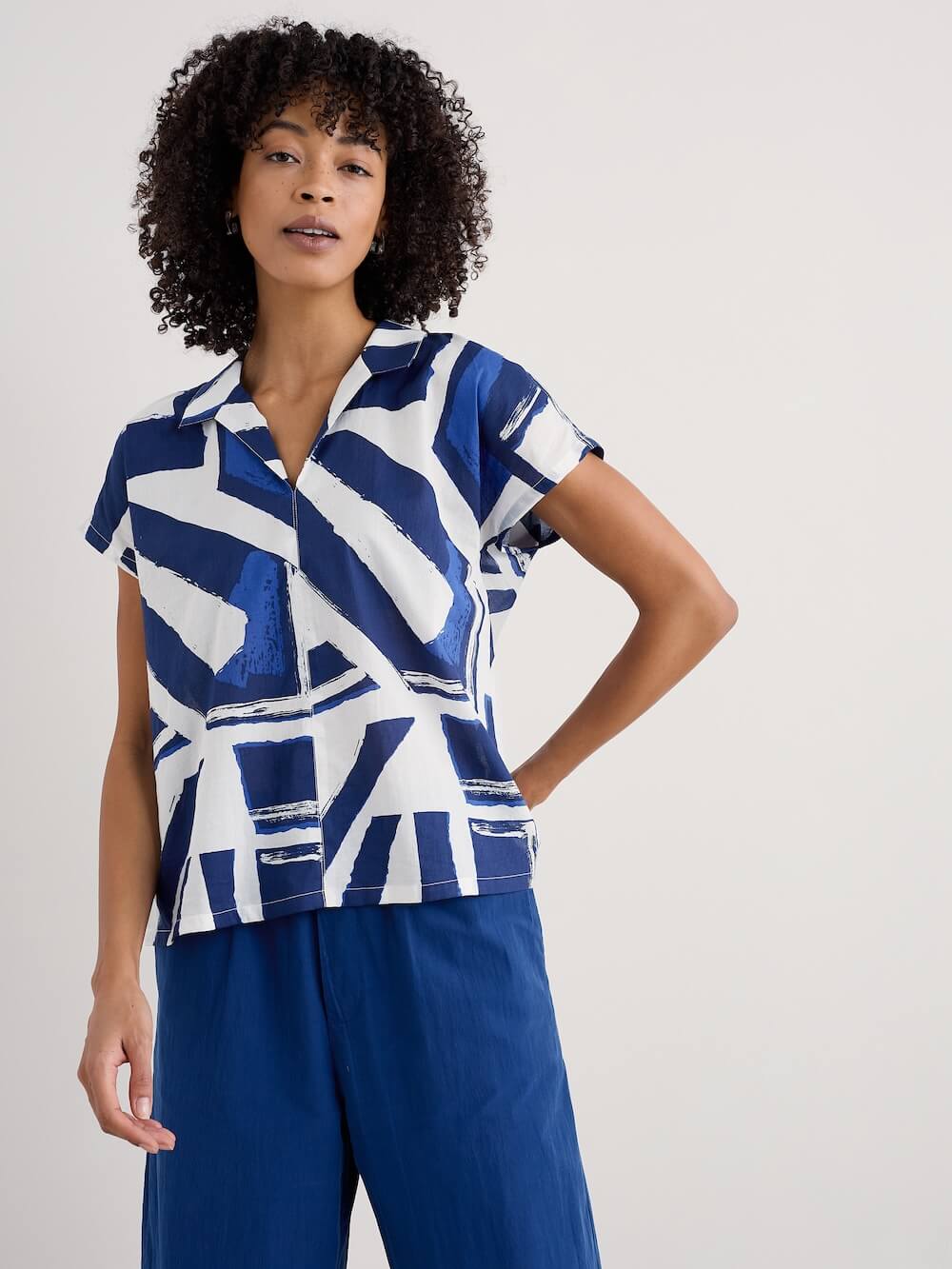 Seasalt - Deep Lane Shirt - Harbour Sails Chalk