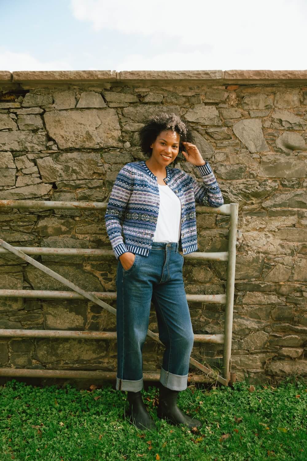 Eribé - Kinross Cardigan - Sapphire