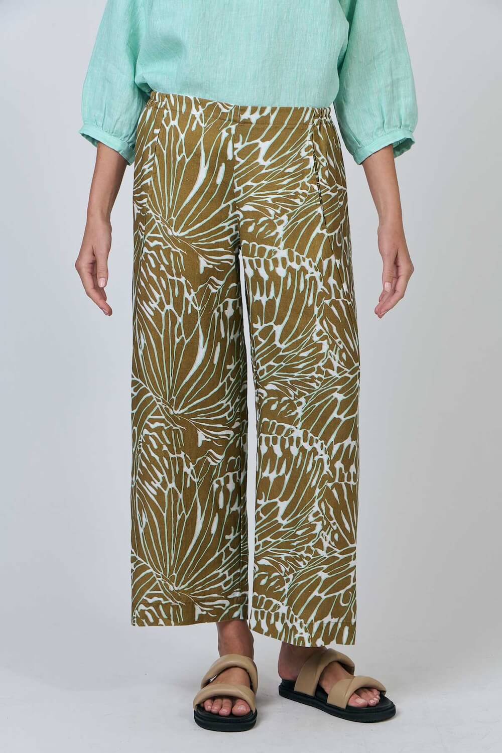 Naturals by O & J - Wide Leg Tailored Pants - Windsor (GA398)