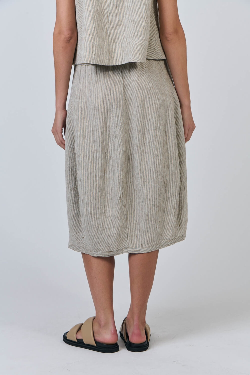 Naturals by O & J - Midi Linen Skirt (GA639) - Blister