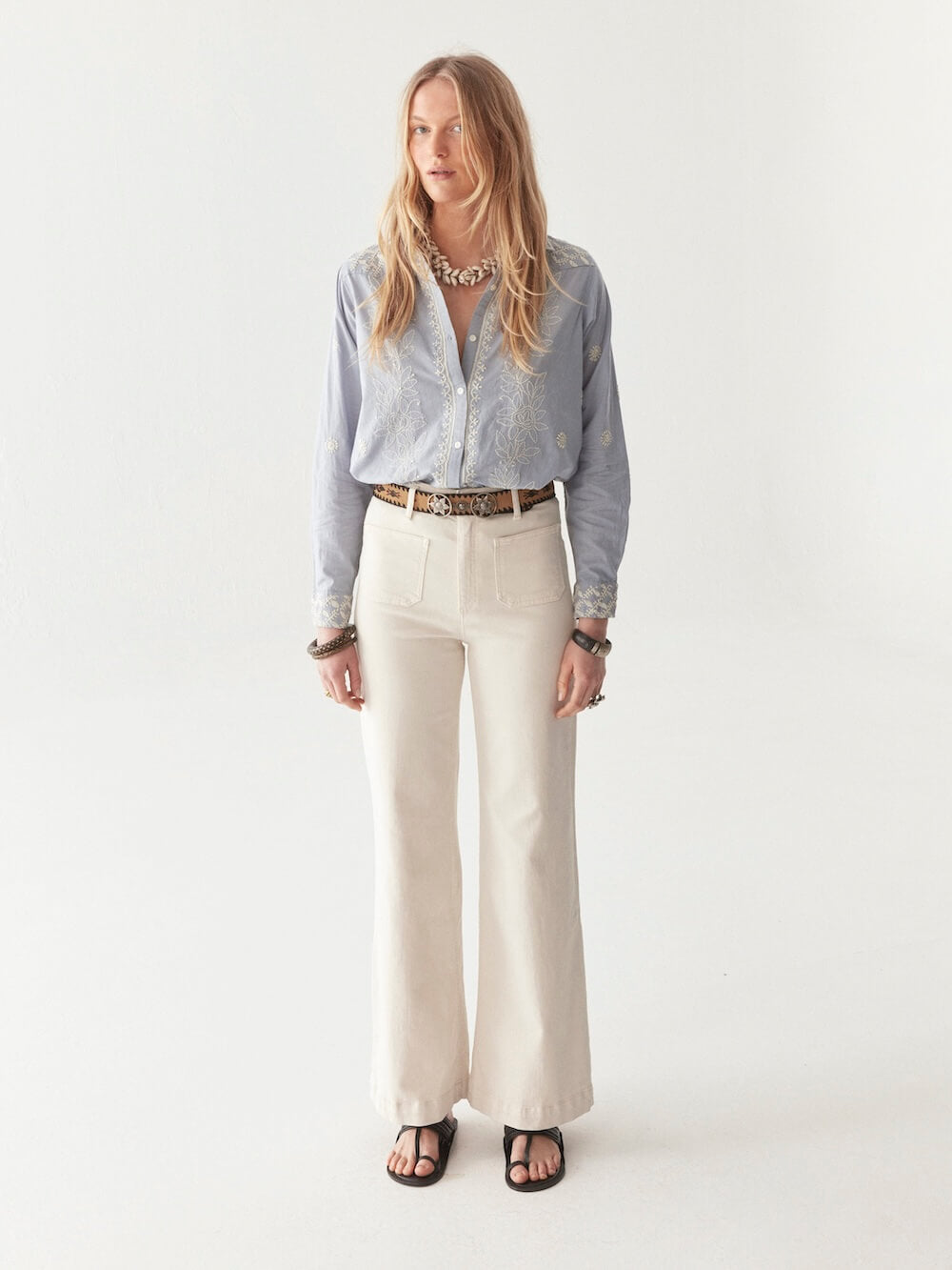 Maison Hotel - Ganges Blouse - Indigo