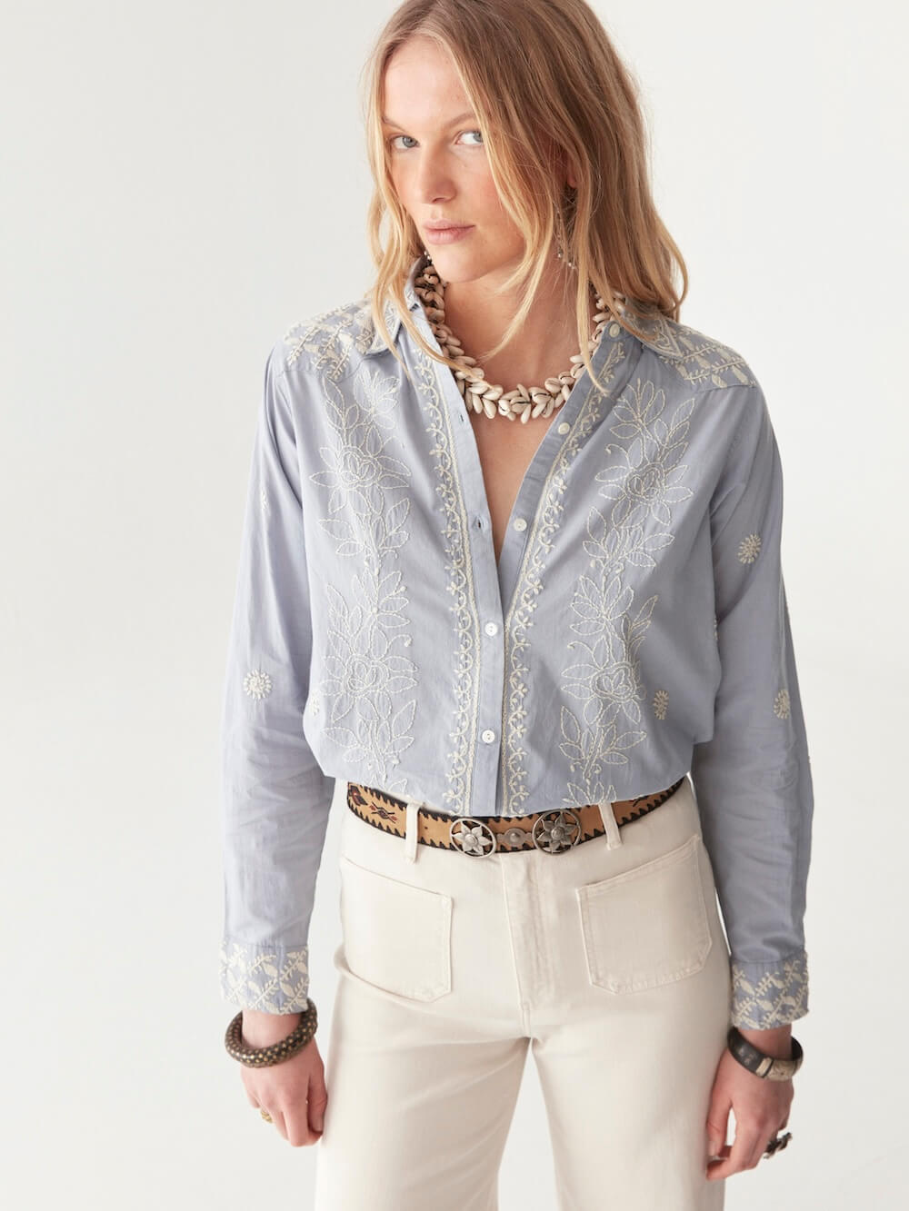 Maison Hotel - Ganges Blouse - Indigo