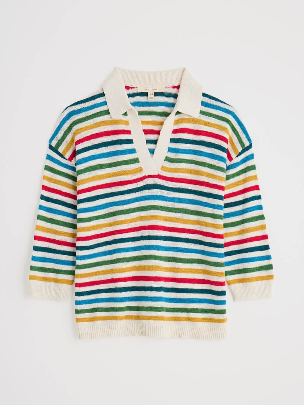 Seasalt - Gwynver Jumper - Mini Cornish Raspberry Multi