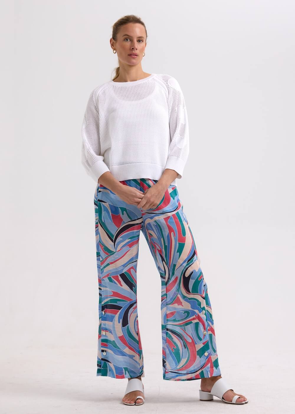 Zaket & Plover - Hearts on my Sleeve Top - White ZP7717