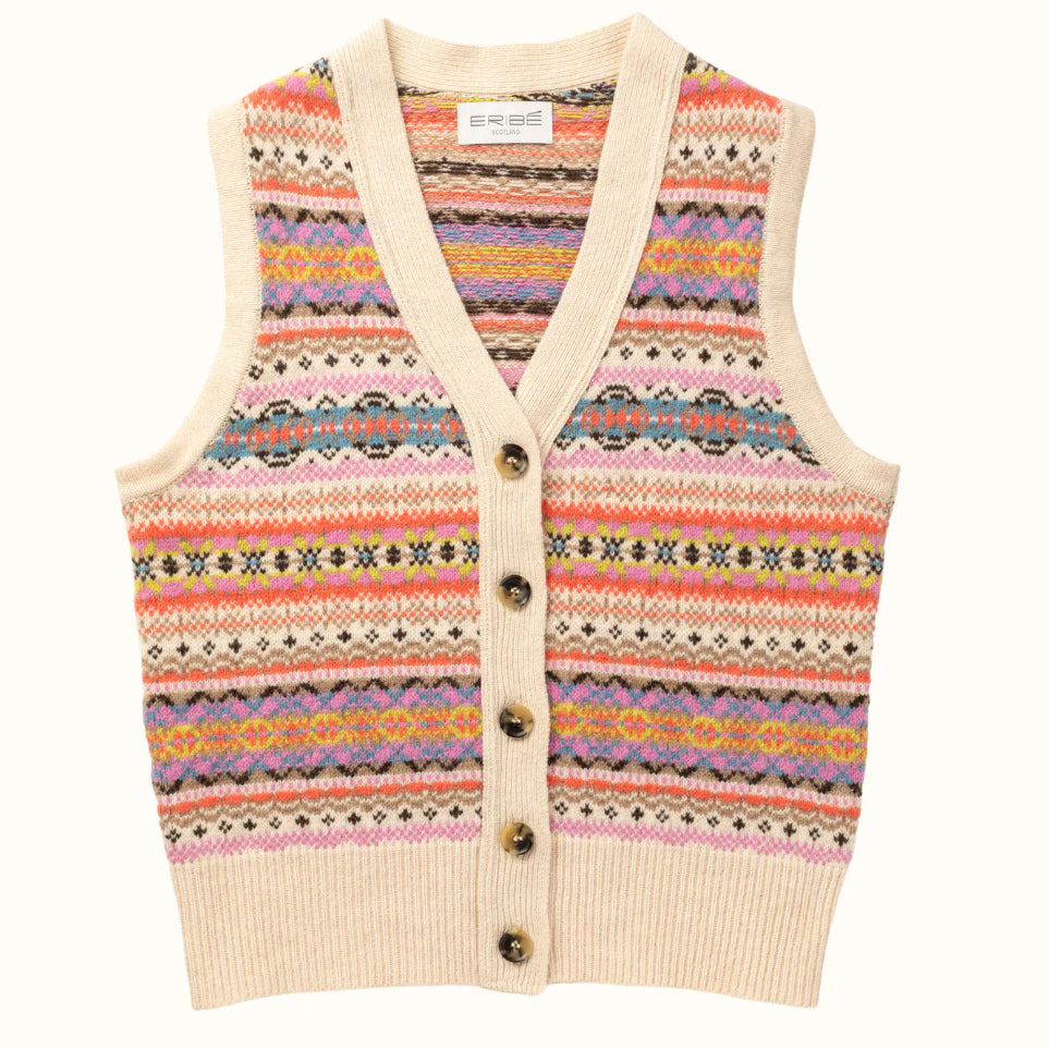 Eribe Kinross Waistcoat Coral