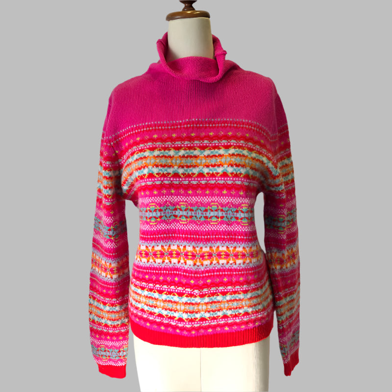 Eribe Kinross High Neck Sweater Foxglove