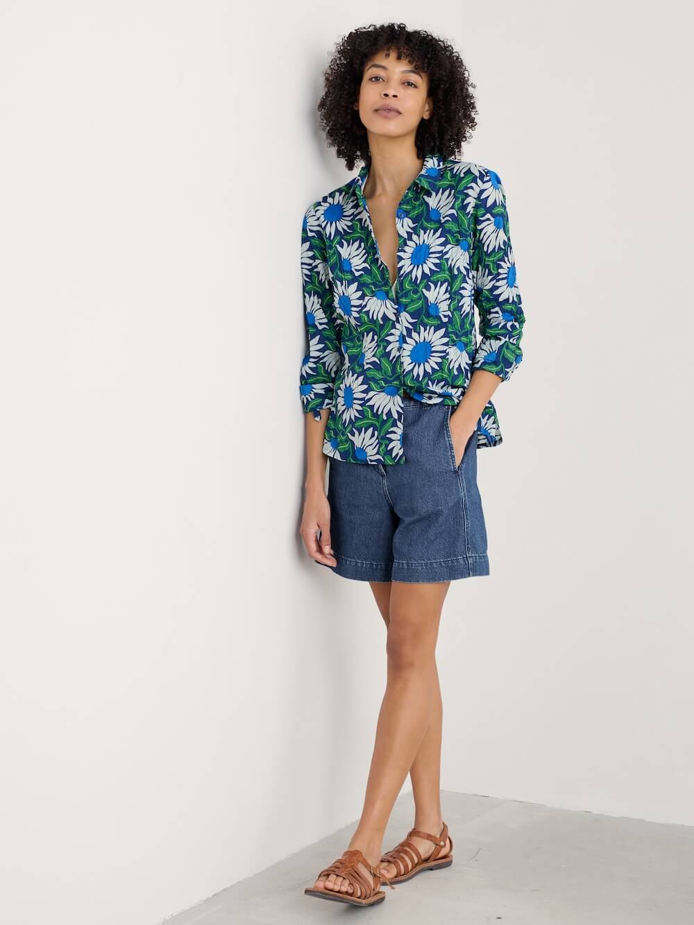 Seasalt - Larissa Shirt - Bold Sunflower Marine