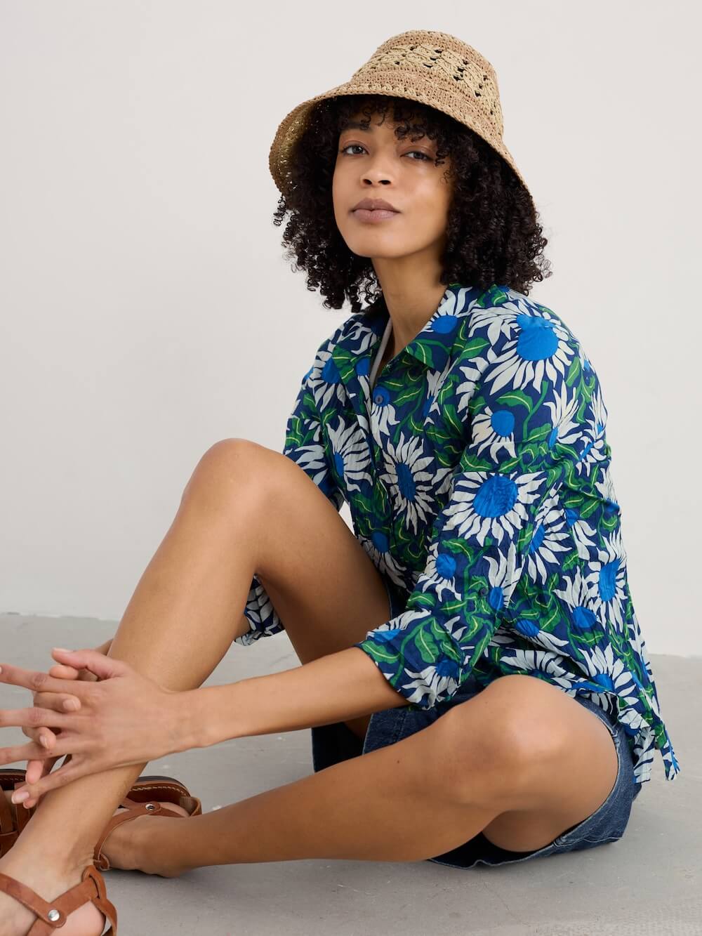 Seasalt - Larissa Shirt - Bold Sunflower Marine