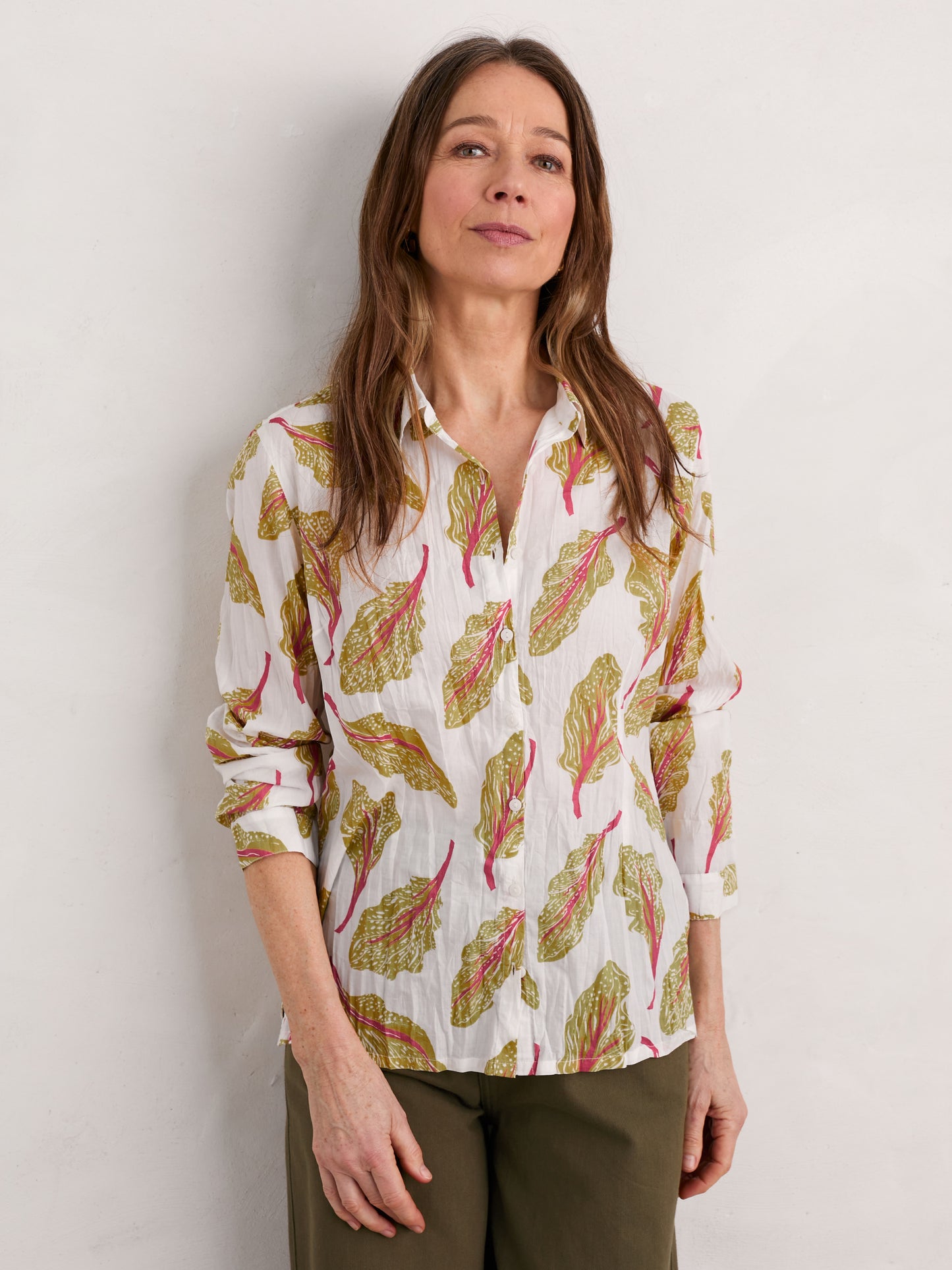 Seasalt 'Larissa Shirt' - Chard Leaves Chalk