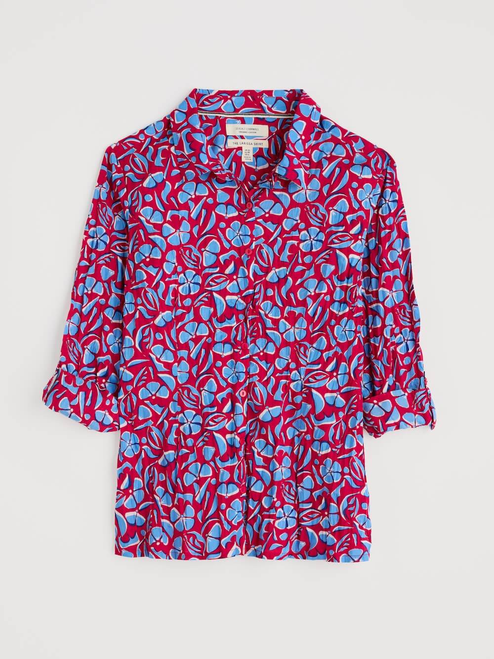 Seasalt - Larissa Shirt - Collage Floral Scarlet