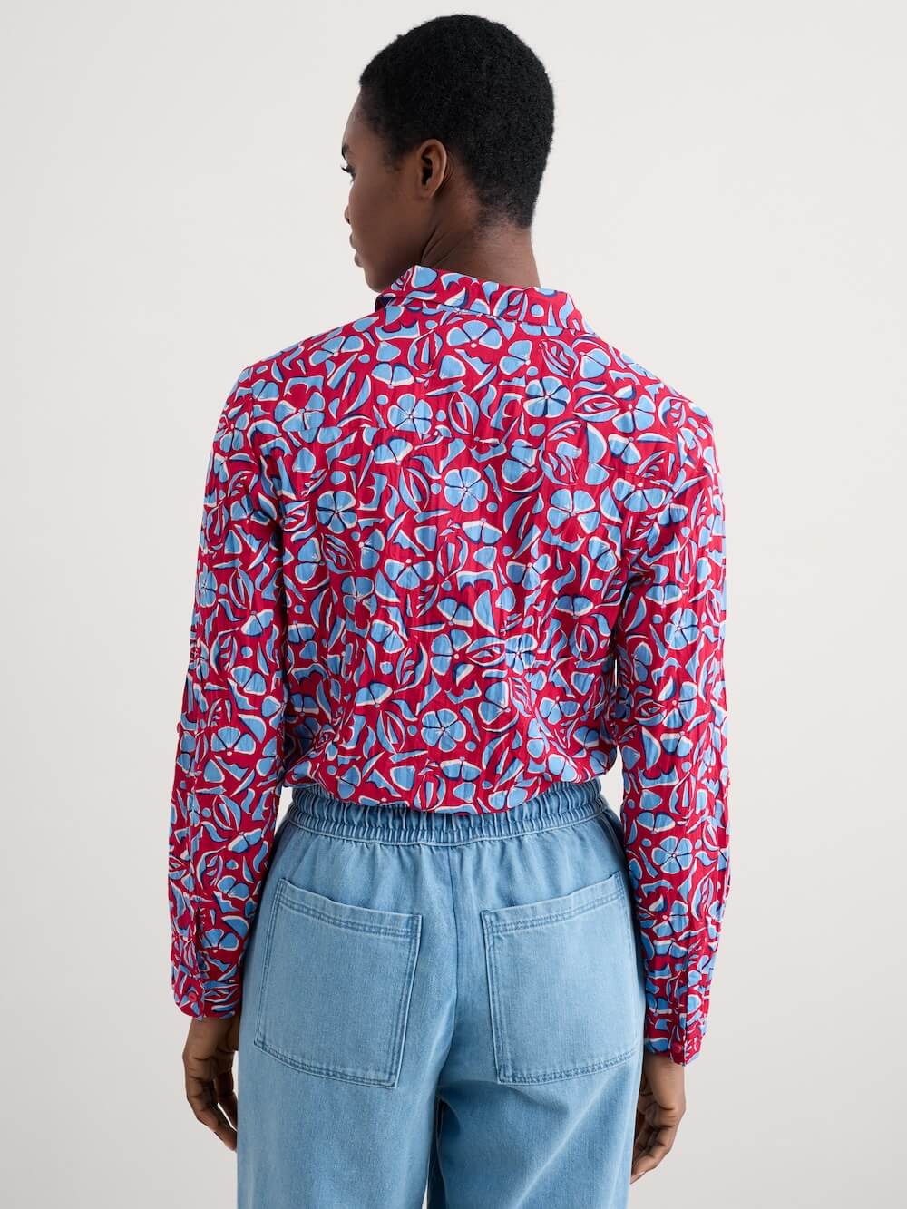Seasalt - Larissa Shirt - Collage Floral Scarlet