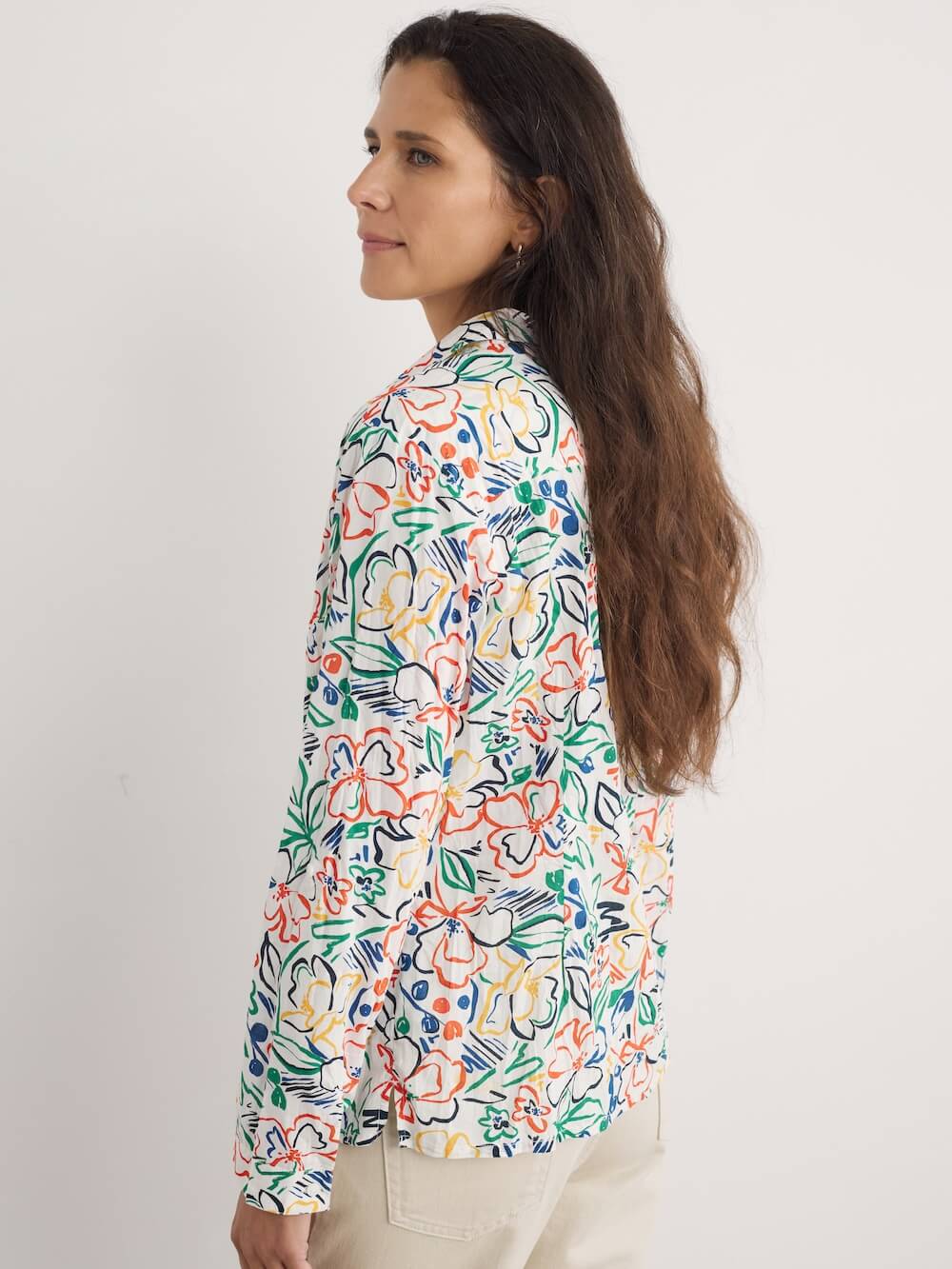 Seasalt - Larissa Shirt - Painters Garden Chalk