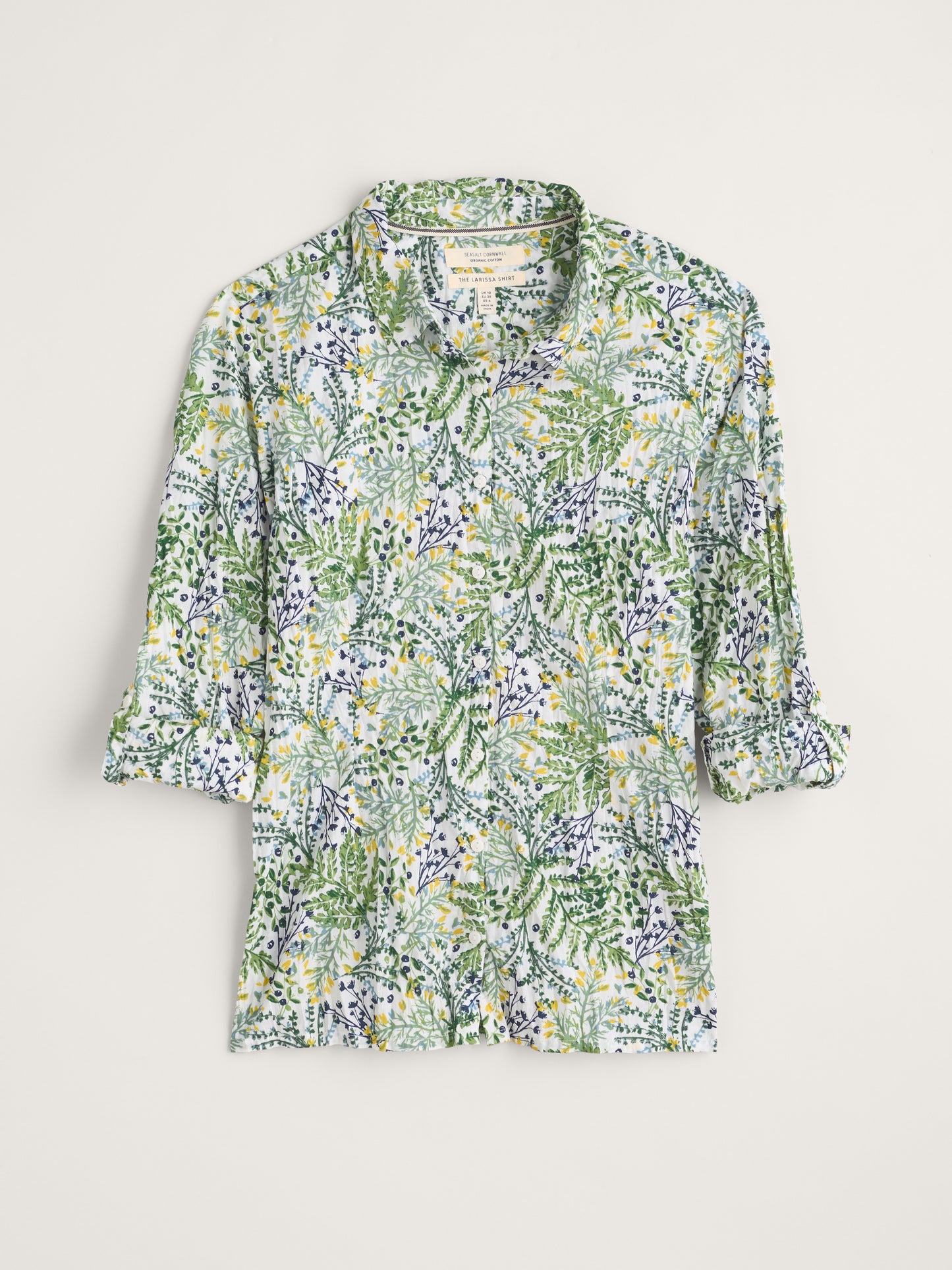Seasalt 'Larissa Shirt' - Pressed Fern Chalk