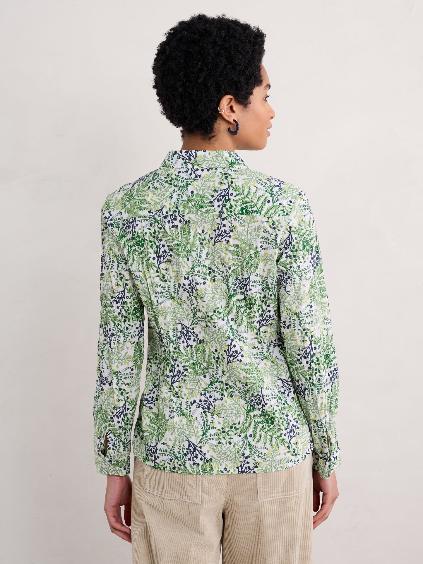 Seasalt 'Larissa Shirt' - Pressed Fern Chalk