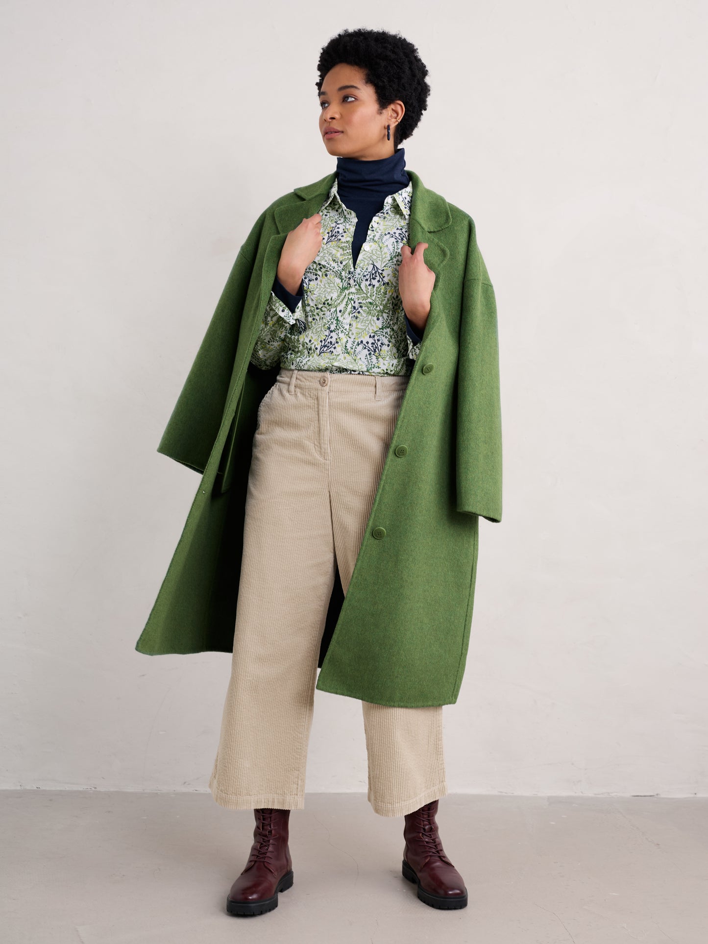 Seasalt 'Larissa Shirt' - Pressed Fern Chalk