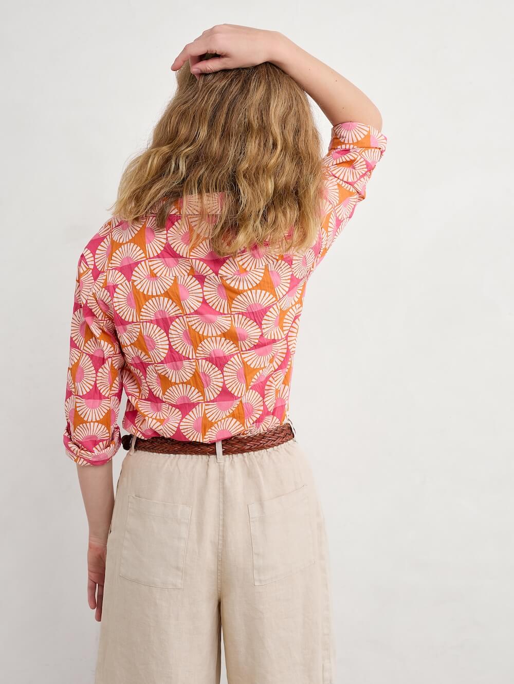 Seasalt - Larissa Shirt - Sun Geo Marigold