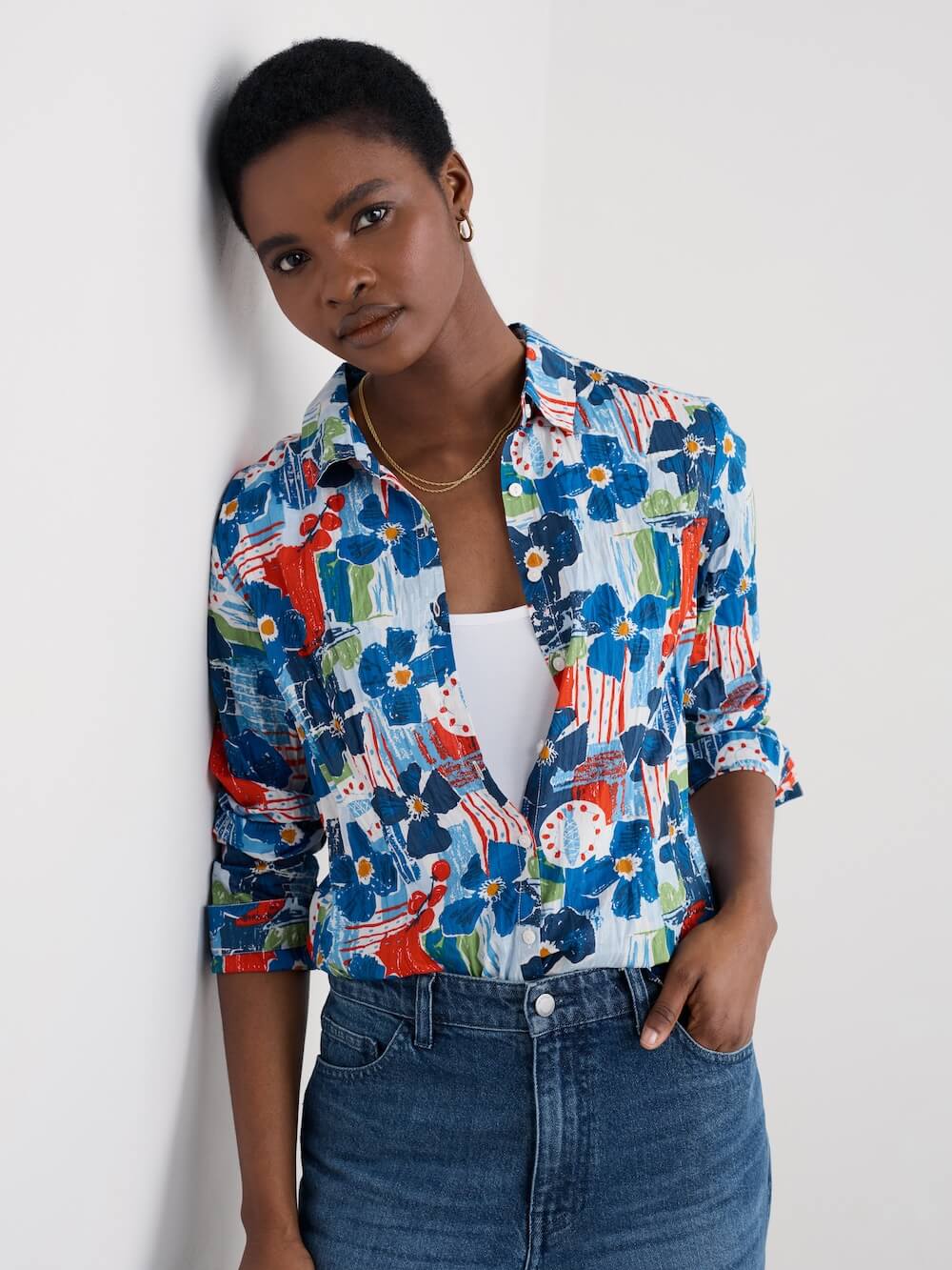 Seasalt - Larissa Shirt - Table Sketch Chalk