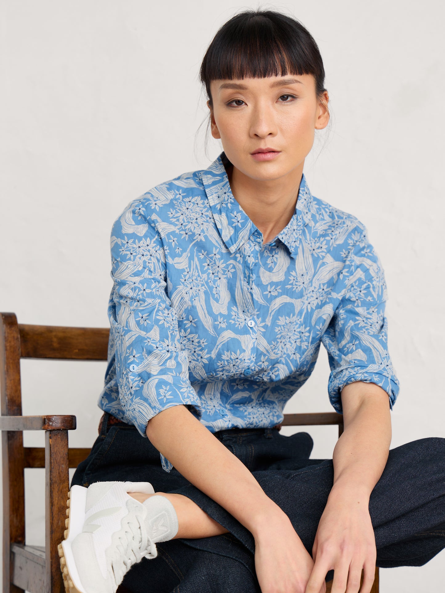 Seasalt Larissa Shirt - Wild Woodland Clear Sky