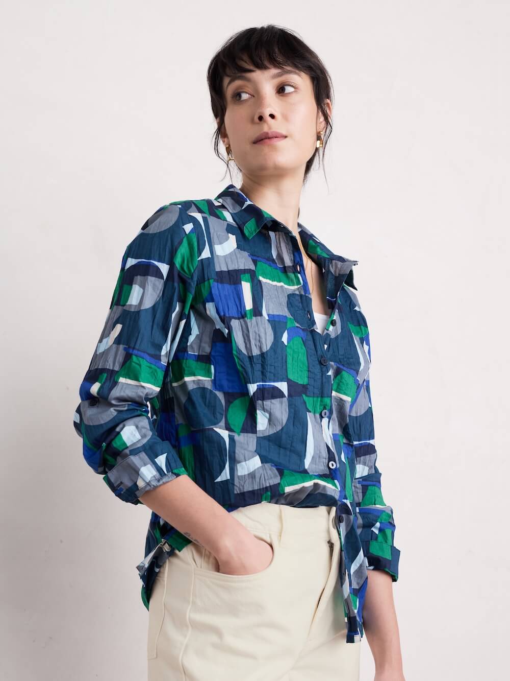 Seasalt - Larissa Shirt - Zennor Abstract Maritime