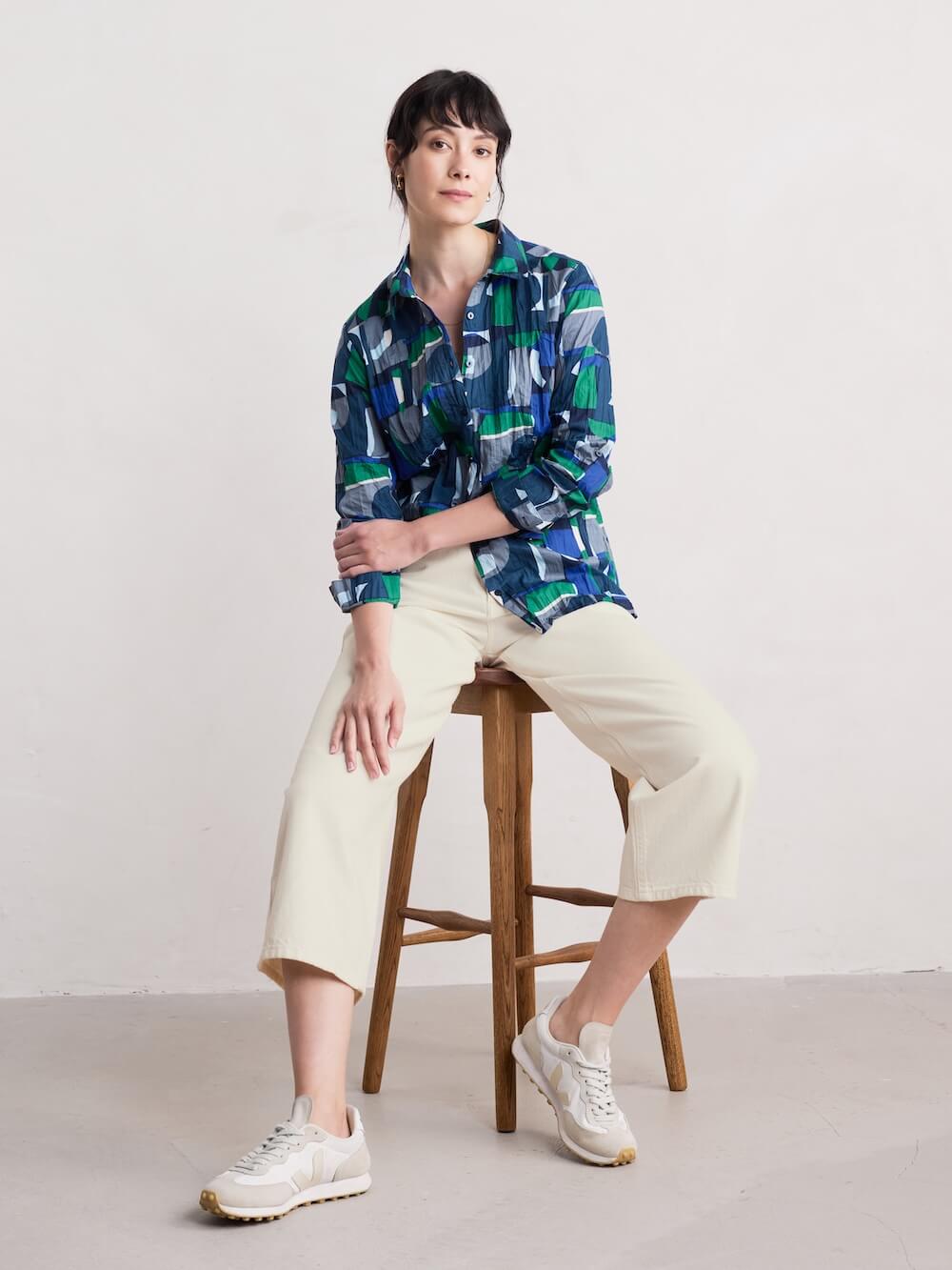 Seasalt - Larissa Shirt - Zennor Abstract Maritime