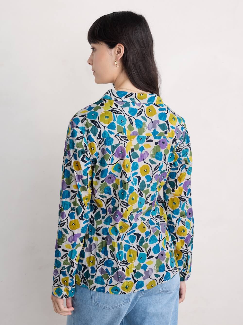 Seasalt - Larissa Shirt - Zennor Blooms Chalk