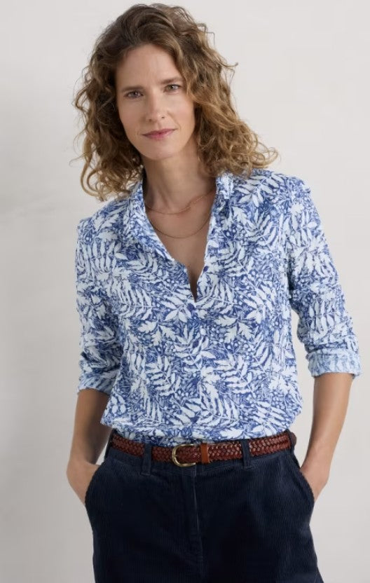 Seasalt 'Larissa Shirt' - Frosted Leaves Shallows