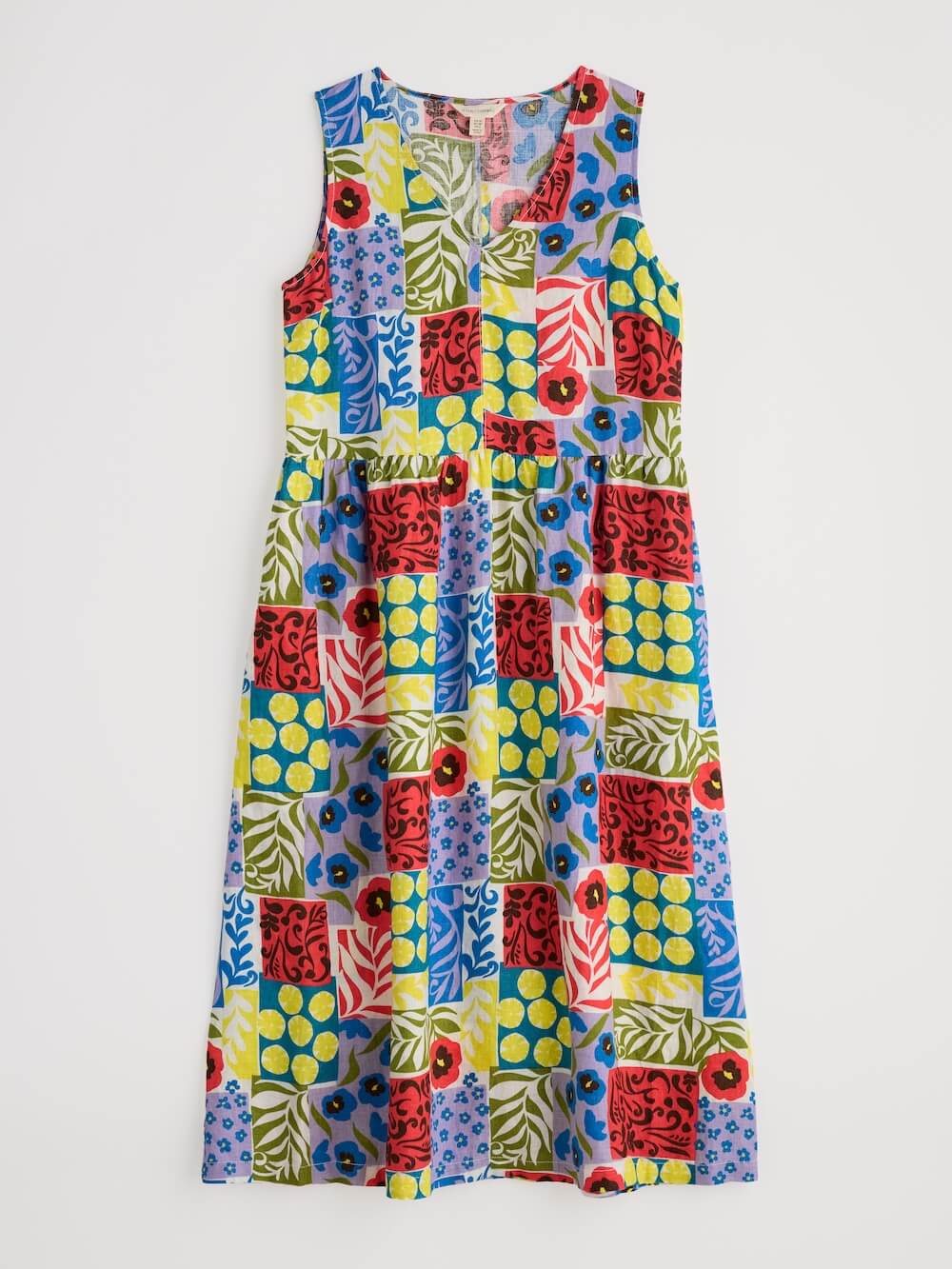 Seasalt - Lowland Heather Dress - Headland Patchwork Mix