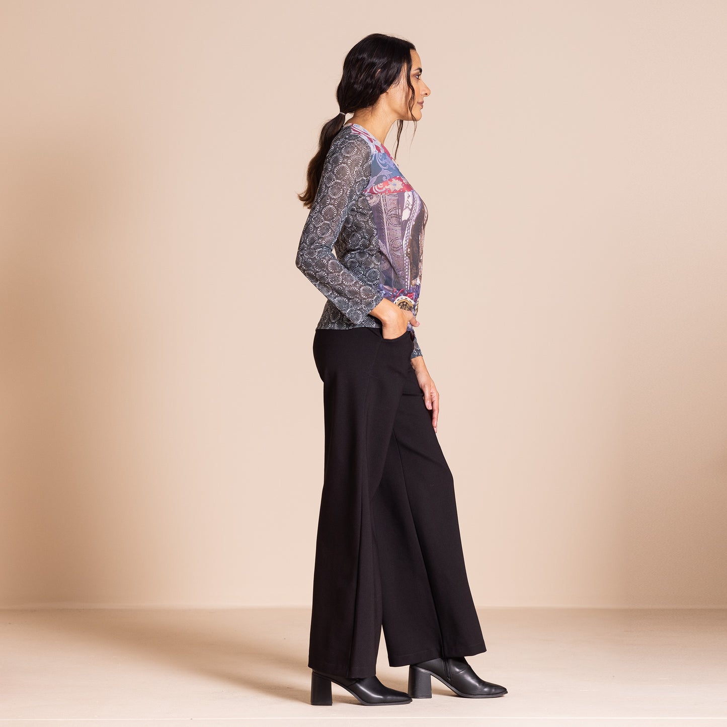 Megan Salmon Samarkand Mesh Tee