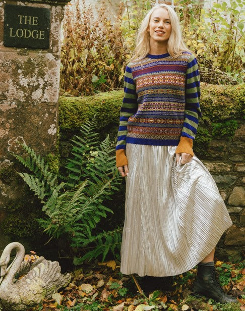 Eribe Stobo Fairisle Sweater Mulberry P4312