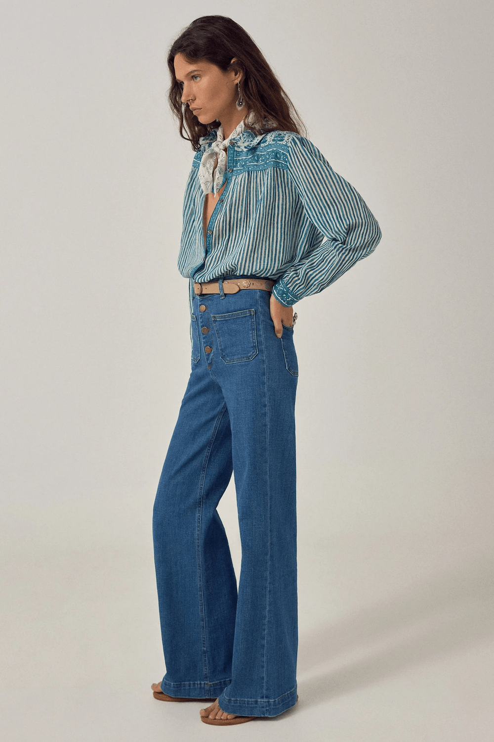 Maison Hotel - Maria Shirt - Blue Ink